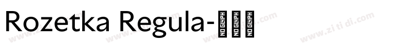 Rozetka Regula字体转换 Rozetka Regula字体转换